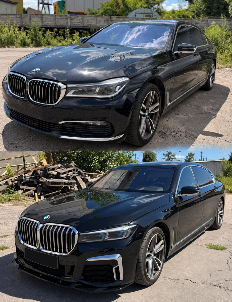 BMW 7 Series G12 2015–2022 : kit de restylage installé sur M760 2021 – nos réalisations