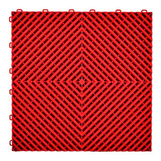 Dalle modulaire P/P (40x40x1.8 cm, rouge)
