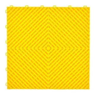 Dalle modulaire P/P (40×40×1,8 cm, jaune)