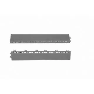 Rail de fixation pour élément de grille P/P (40x6x1.8 cm, gris)