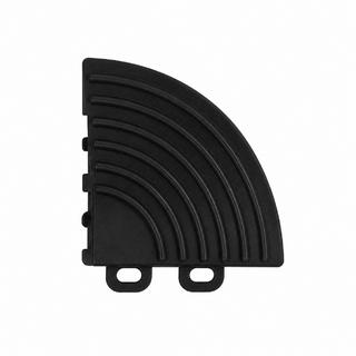 Élément d’angle pour dalle de grille modulaire P/P (6×6×1.8 cm, noir)