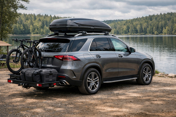 Que monter sur Mercedes GLE W167 pour les voyages en famille et le chargement de toit Photo 1