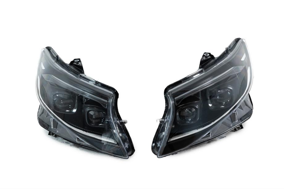 Mercedes Vito/V-class W447 2014- Phares avant 2025 Design LED Black (pour Vito, 2 pcs) Image