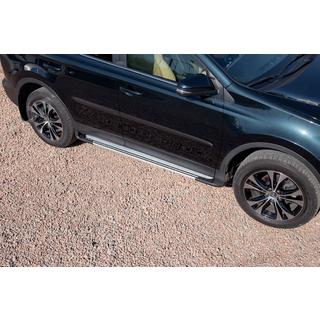 Marchepieds latéraux OEM V4 Silver (2016-2018, 2 pcs, aluminium) Toyota Rav 4 2013-2018 photo 1