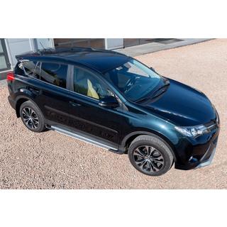 Marchepieds latéraux OEM V4 Silver (2016-2018, 2 pcs, aluminium) Toyota Rav 4 2013-2018 photo 2