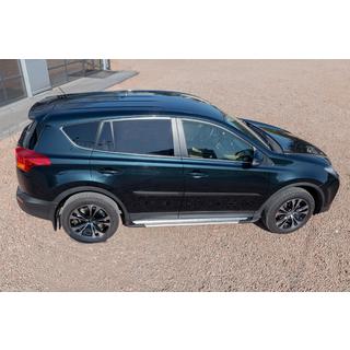 Marchepieds latéraux OEM V4 Silver (2016-2018, 2 pcs, aluminium) Toyota Rav 4 2013-2018 photo 4