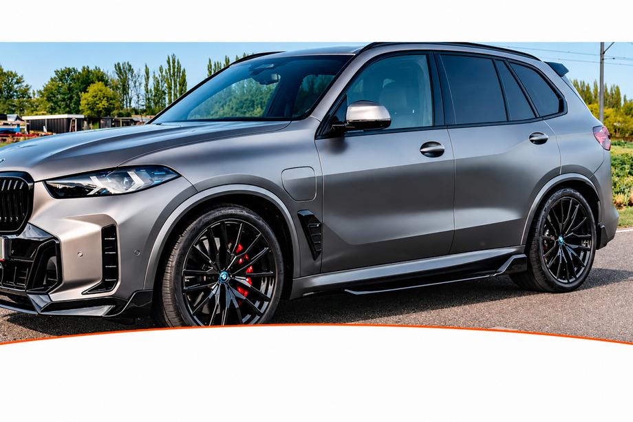 BMW X5 G05 2019–2026 Extensions de bas de caisse DPT (2023+, noir brillant) Image