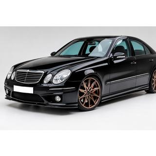 Lame avant DPT (Pour AMG, 2006-2009, noir brillant) Mercedes E-class W211 2002-2009