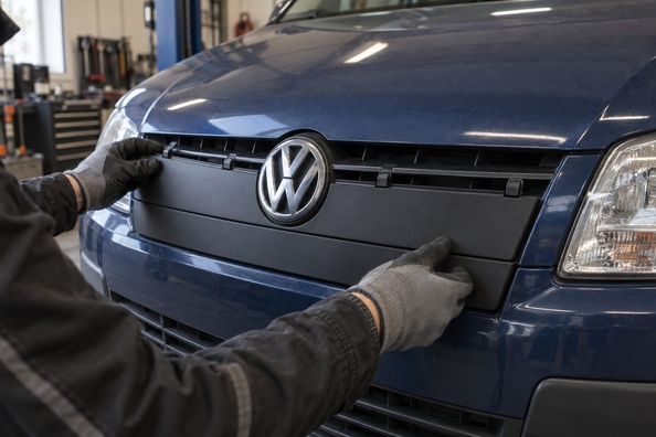 Cache hiver pour Volkswagen T4, T5, T6 et Caddy : haut, bas ou les deux Photo 1