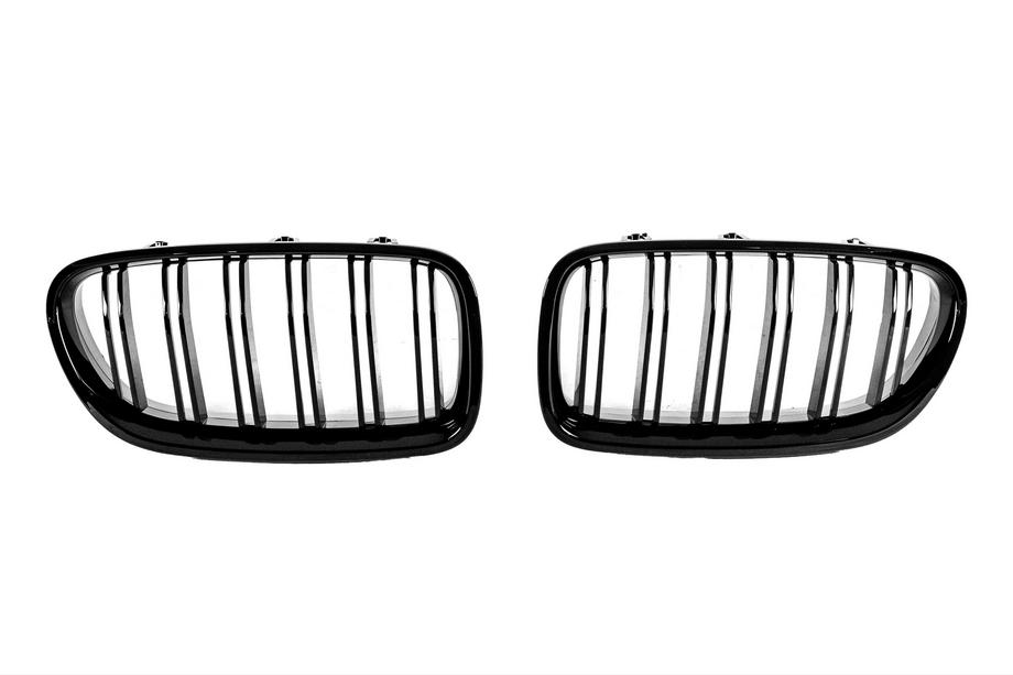 BMW 5 Series F10/F11 2010–2016 Déstockage grilles haricots M-Look (noir brillant) Image