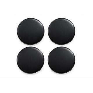 Cabochons centraux de jante noirs (64×62 mm, lot de 4) photo 1