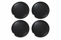 Caches-moyeux noirs pour jantes (56×52 mm, lot de 4) photo 1