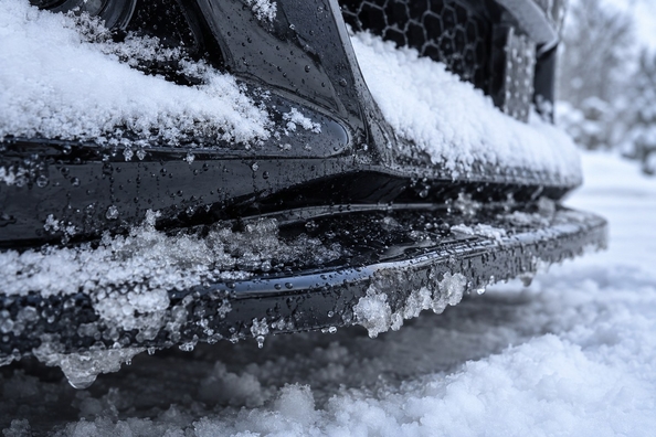 Lame de pare-chocs en hiver : éviter de la casser et que faire en cas de fissure Photo 1