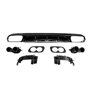 Diffuseur arrière avec embouts d’échappement E53-Design Black (pour Base) Mercedes E-class W213 2016-2023 photo 1