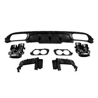Diffuseur arrière avec embouts d’échappement E53-Design Black (pour Base) Mercedes E-class W213 2016-2023 photo 4