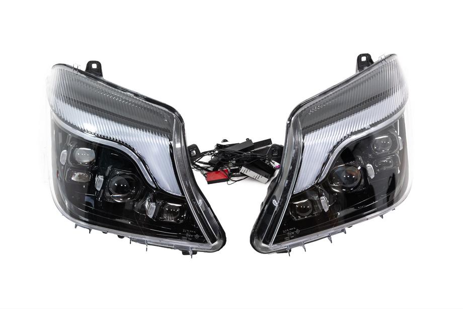 Mercedes Sprinter W906 2006–2018 Phares avant XENON to LED (2013-2018, 2 pcs) Photo 1
