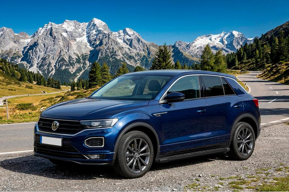 Volkswagen T-Roc 2017-2025 Marchepieds Latéraux Fullmond Black (2 pcs, Aluminium) Image