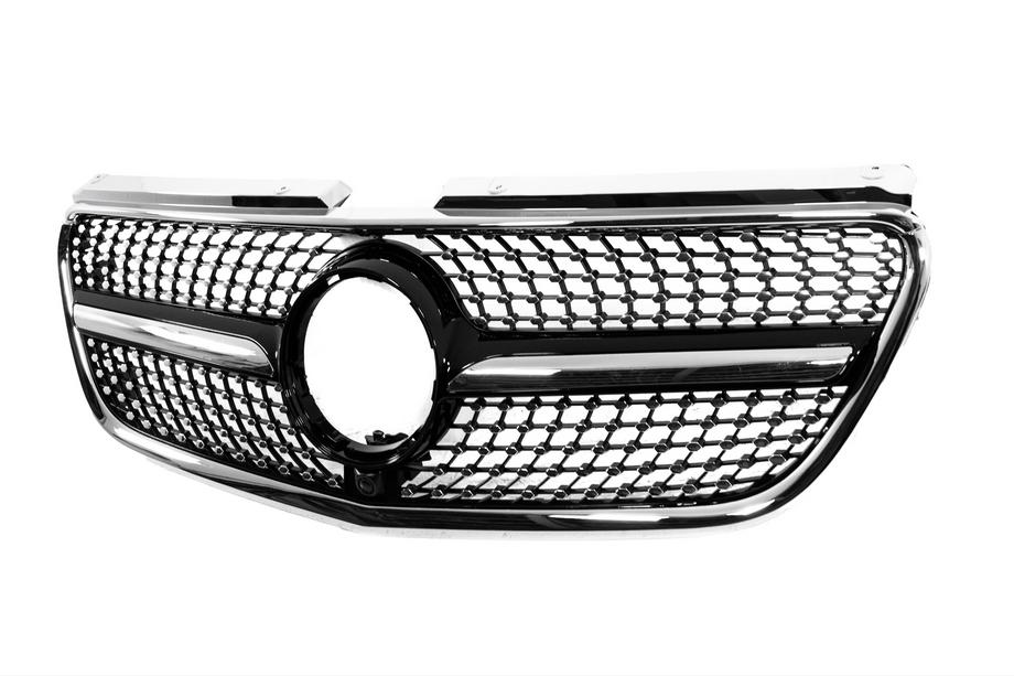 Mercedes Vito/V-class W447 2014- Calandre avant Diamond Black (2014-2023 pour Vito W447) Photo 2