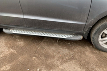 Hyundai Santa Fe 2 2006-2012 Marchepieds Latéraux Allmond Grey (2 pcs, Aluminium) photo 5