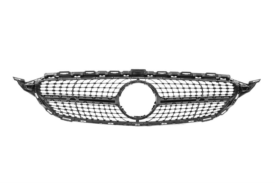 Mercedes C-class W205 2014-2021 Calandre avant Diamond Black (pour Avantgarde/AMG-Line/C43 AMG) 2014-2021, sans caméra Photo 5