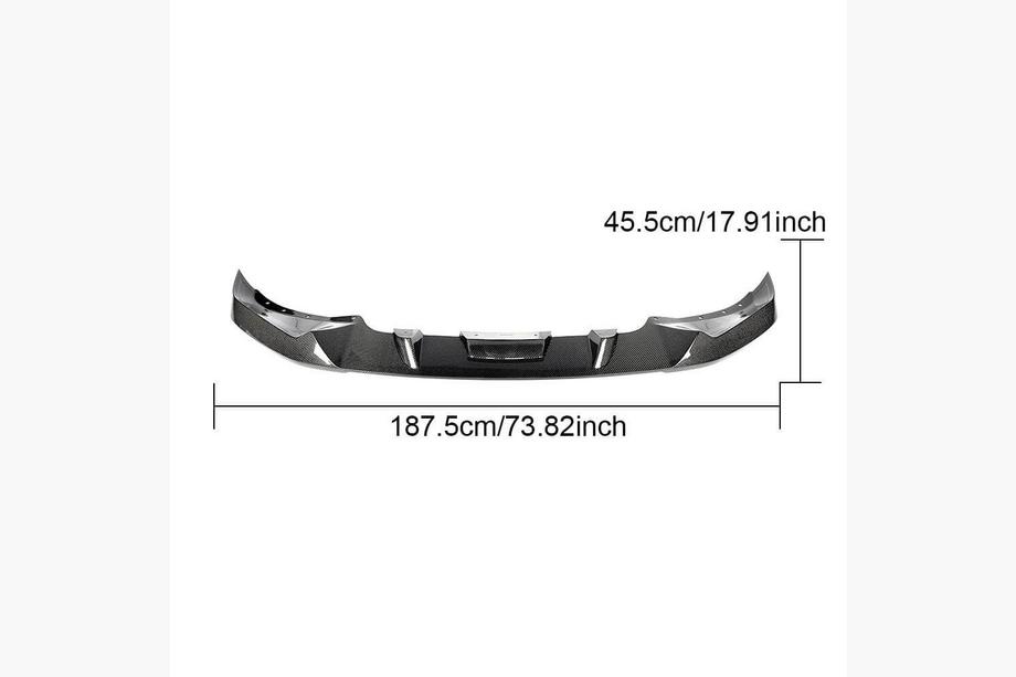 BMW X5 G05 2019–2026 Lame (lip) de pare-chocs avant en carbone (pour M-Sport 2023+) Photo 14