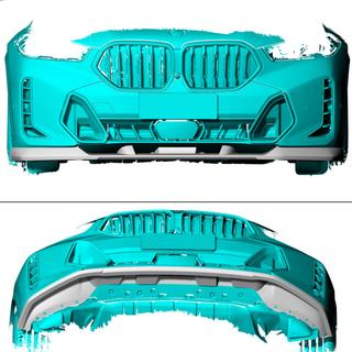 Lame (lip) de pare-chocs avant en carbone (pour M-Sport 2023+) BMW X6 G06 2019–2027 photo 2