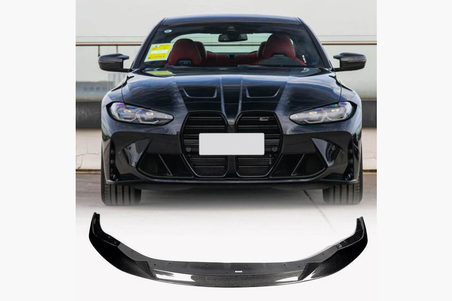BMW 3 Series G20/G21 2018- Lame avant de pare-chocs Lip V11 (pour G80, carbone) Photo 1
