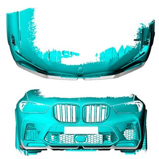 Caches de flap de pare-chocs avant Flap (2018-2022, carbone) BMW X5 G05 2019–2026 photo 2