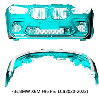Extensions de lèvre de pare-chocs avant Flap (pour F96 2018-2022, carbone) BMW X6 G06 2019–2027 photo 2