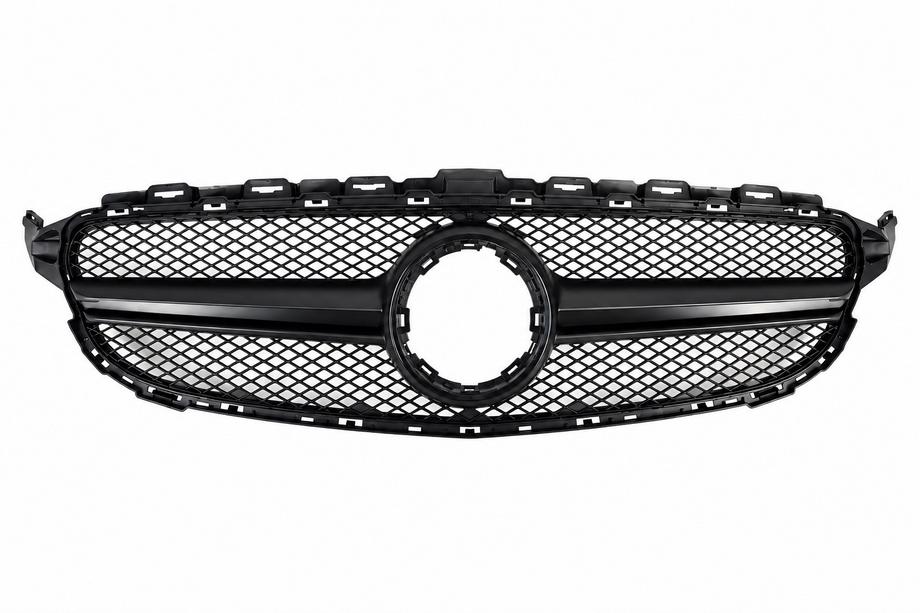 Mercedes C-class W205 2014-2021 Calandre avant AMG Black (pour Avantgarde/AMG-Line/C43 AMG) 2014-2018, sans caméra Photo 1