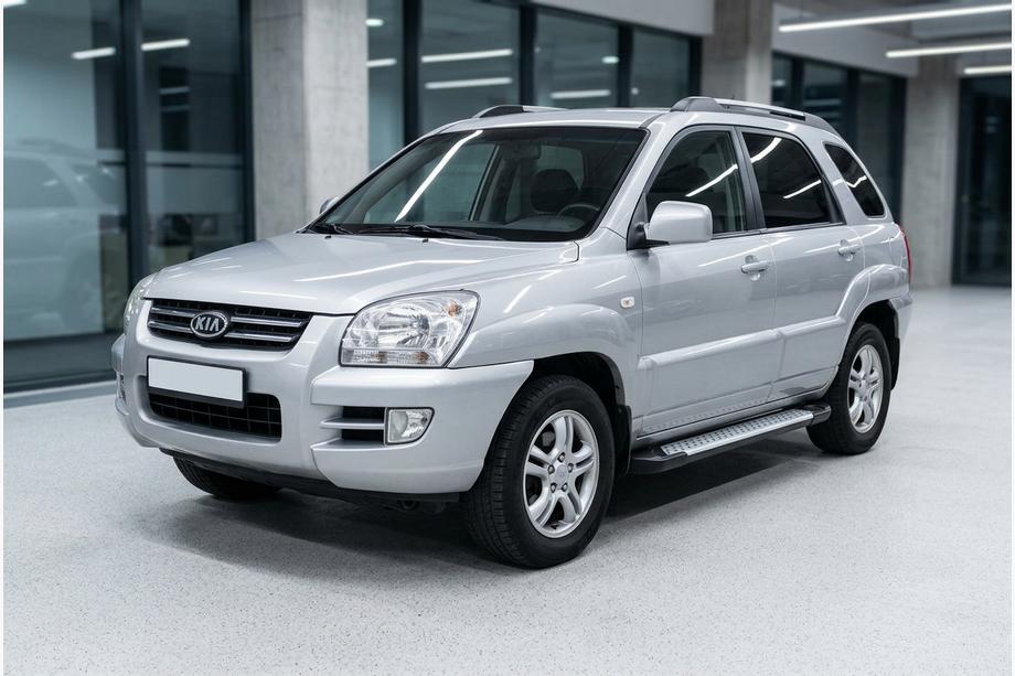 Kia Sportage 2004-2010 Marchepieds Latéraux Allmond Grey (2 pcs, Aluminium) Image