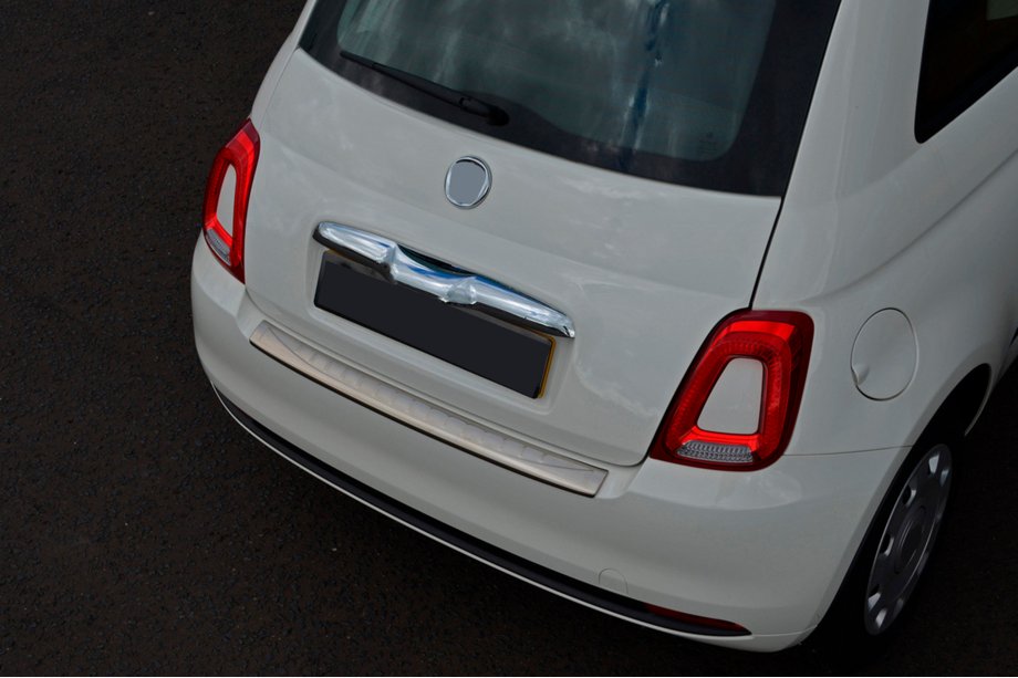 Fiat 500/500L 2013-2022 Protection de pare-chocs arrière 3D/Cabrio (OmsaLine, inox) Photo 4