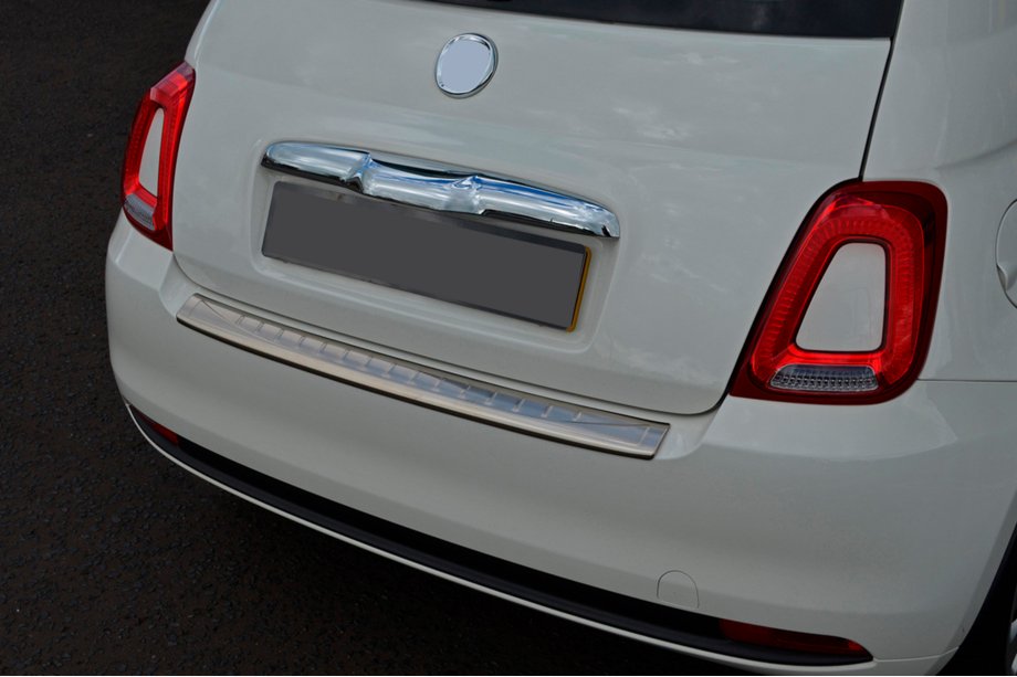 Fiat 500/500L 2013-2022 Protection de pare-chocs arrière 3D/Cabrio (OmsaLine, inox) Photo 5