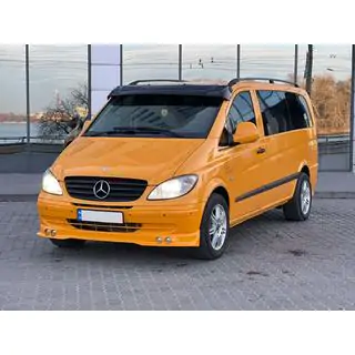 Casquette de pare-brise (noir brillant, 5mm) Mercedes Vito W639 2004-2014 photo 1