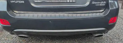 Hyundai Santa Fe 2 2006-2012 Baguette de coffre inox photo 3