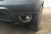 Dacia Duster 2008-2018 Couvre-phares antibrouillard 2010-2013 (2 pcs, inox) photo 1
