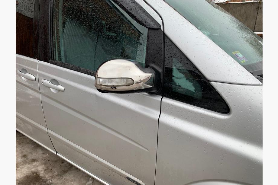 Mercedes Viano 2004-2014 Coques de Rétroviseurs Inox (2004-2010, Viano, 2 pcs) Photo 3
