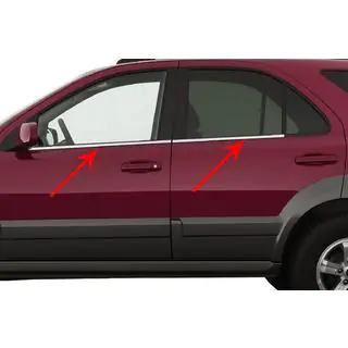 Encadrement de vitres inox (4 pcs) Kia Sorento I BL 2002-2009 photo 1