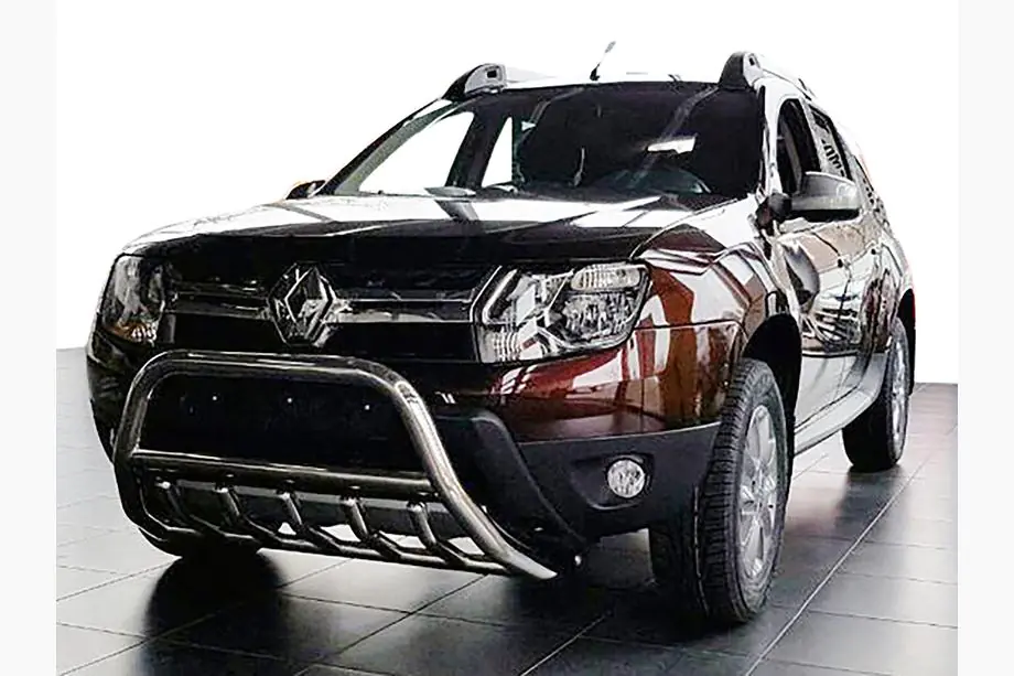 Dacia Duster 2008-2018 Pare-buffle sans inscription WT003 (inox) Photo 1