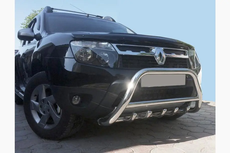 Dacia Duster 2008-2018 Pare-buffle sans inscription WT003 (inox) Photo 4