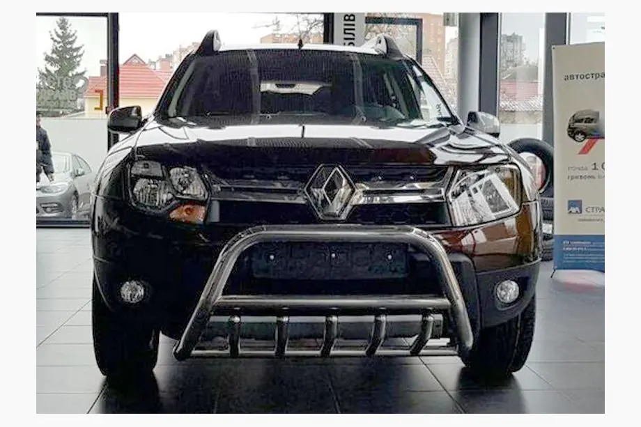 Dacia Duster 2008-2018 Pare-buffle sans inscription WT003 (inox) Photo 5