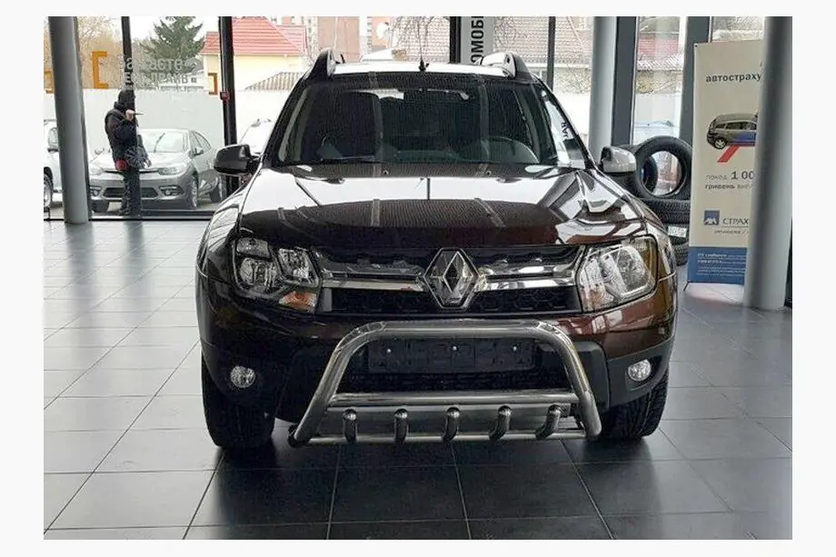 Dacia Duster 2008-2018 Pare-buffle sans inscription WT003 (inox) Photo 8