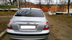 Hyundai Elantra (XD) 2000-2011 Couvre-feux Arriere Chromes (2 pcs, plastique) photo 6