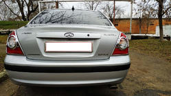 Hyundai Elantra (XD) 2000-2011 Couvre-feux Arriere Chromes (2 pcs, plastique) photo 7