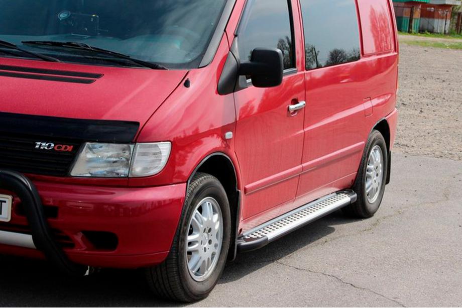 Mercedes Vito W638 1996-2003 Marchepieds Latéraux Allmond Grey (2 pcs, Aluminium) Photo 3