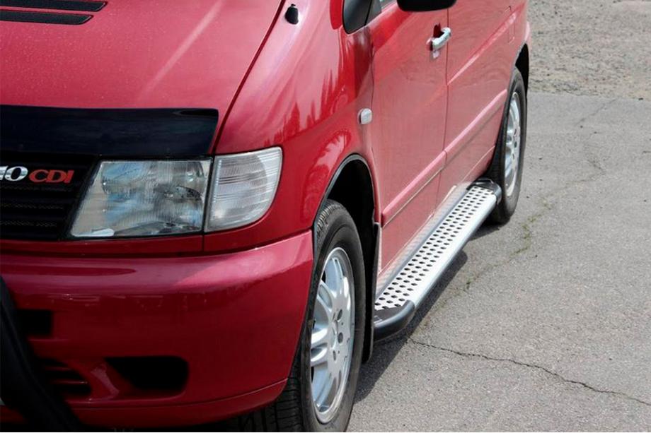 Mercedes Vito W638 1996-2003 Marchepieds Latéraux Allmond Grey (2 pcs, Aluminium) Photo 1