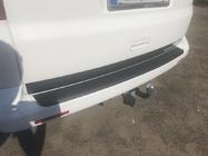Volkswagen T5 Multivan 2003–2010 Protection de pare-chocs arrière avec rebord (plastique ABS) Mat photo 4