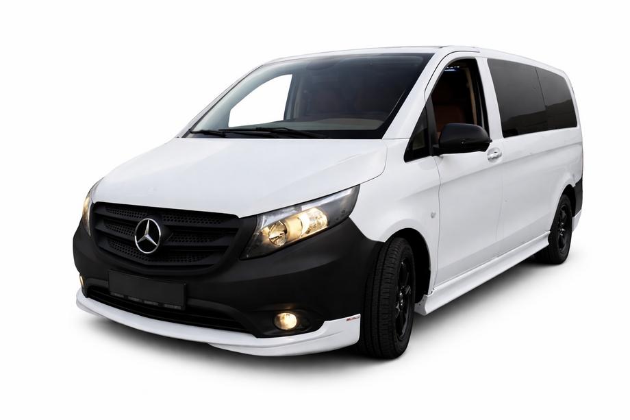 Mercedes Vito/V-class W447 2014- Lame avant de pare-chocs tuning (à peindre) Image