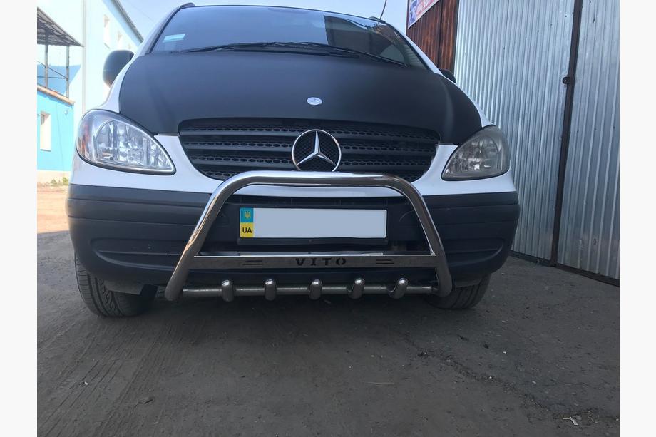 Mercedes Vito W639 2004-2014 Pare-buffle 60mm Inox sans inscription, 2004-2010, 60mm Photo 2