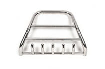 Nissan Pathfinder R51 2005-2014 Pare-buffle Haut QT007 (Inox) photo 1